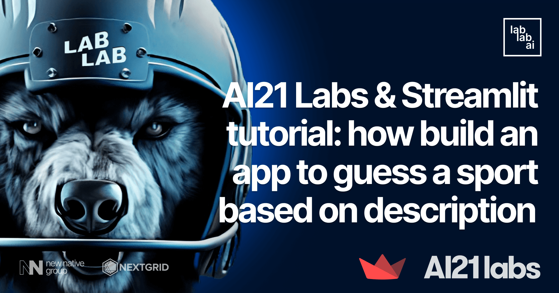 AI21 Labs & Streamlit tutorial: how build an app to guess a sport based on description
