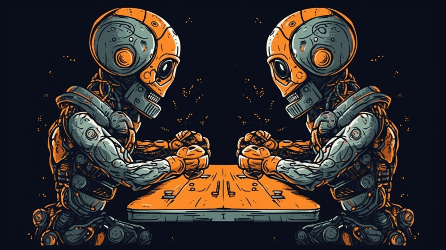 robots playing chess