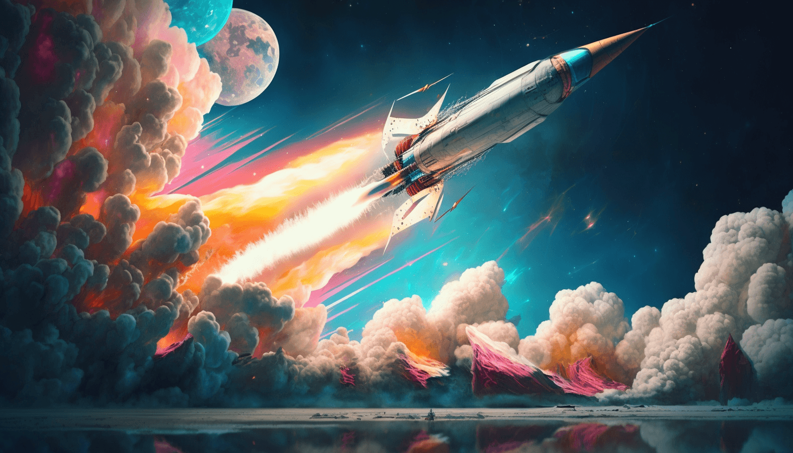 launching the spaceship