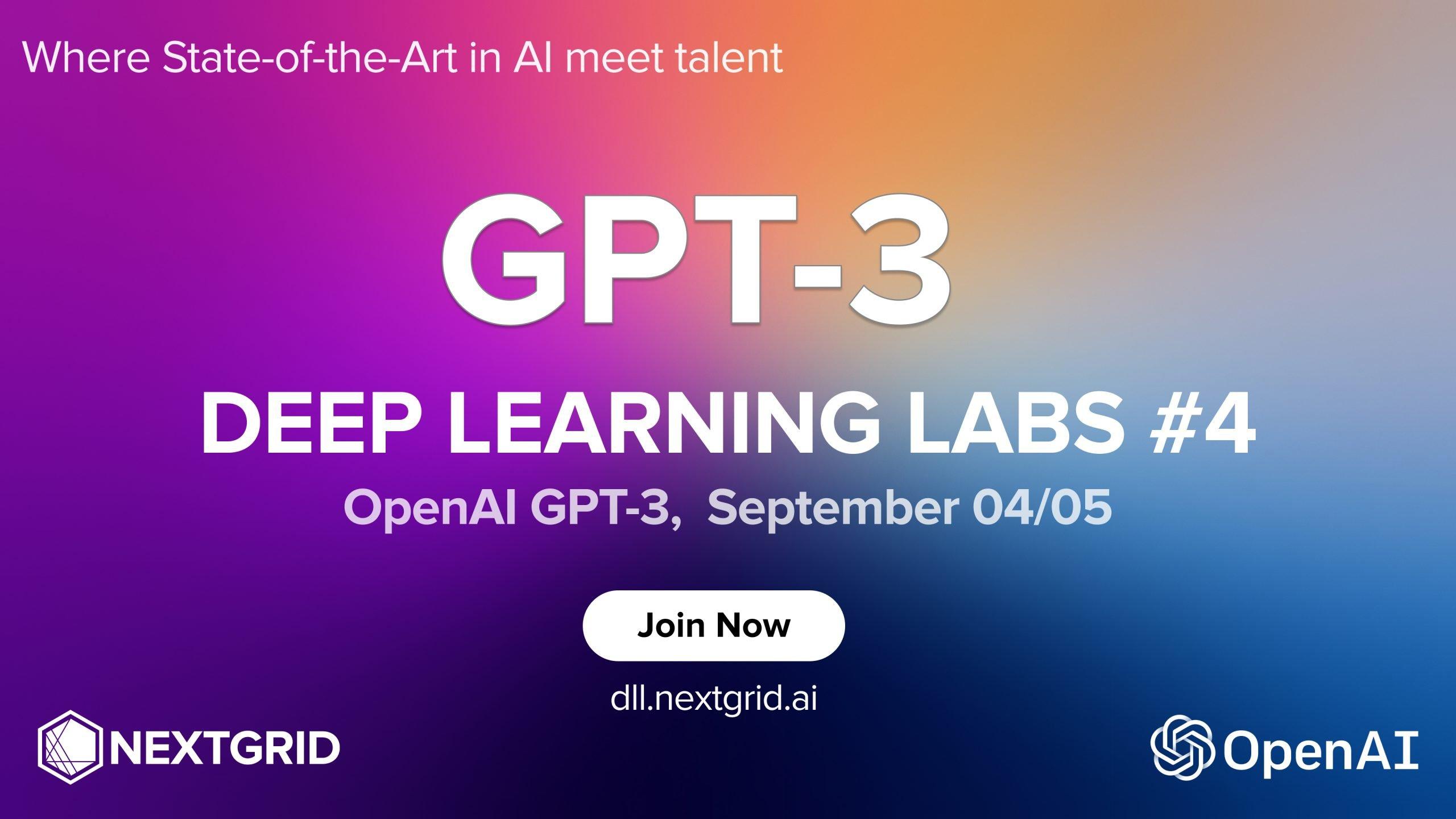 OpenAI GPT-3 event thumbnail