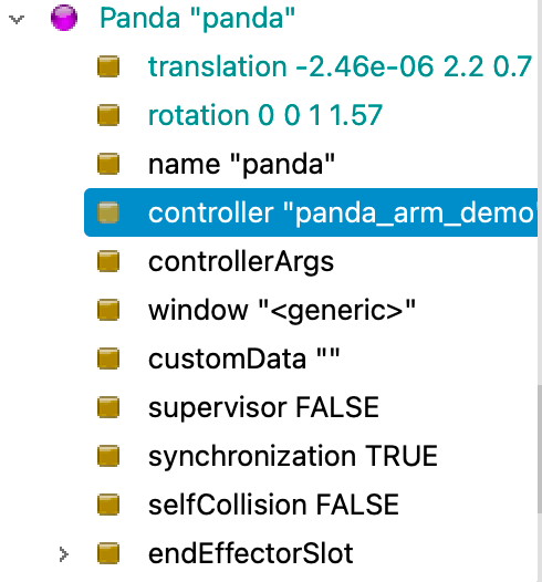 Panda Controller Field