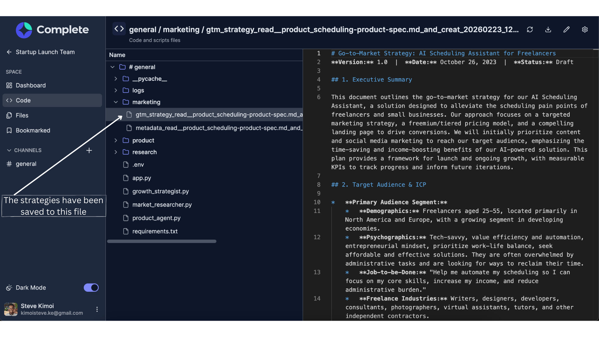 Growth Strategies content outputted