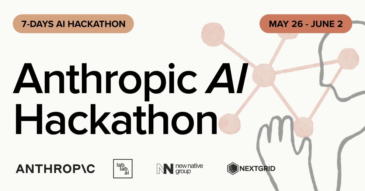 Anthropic AI Hackathon event thumbnail