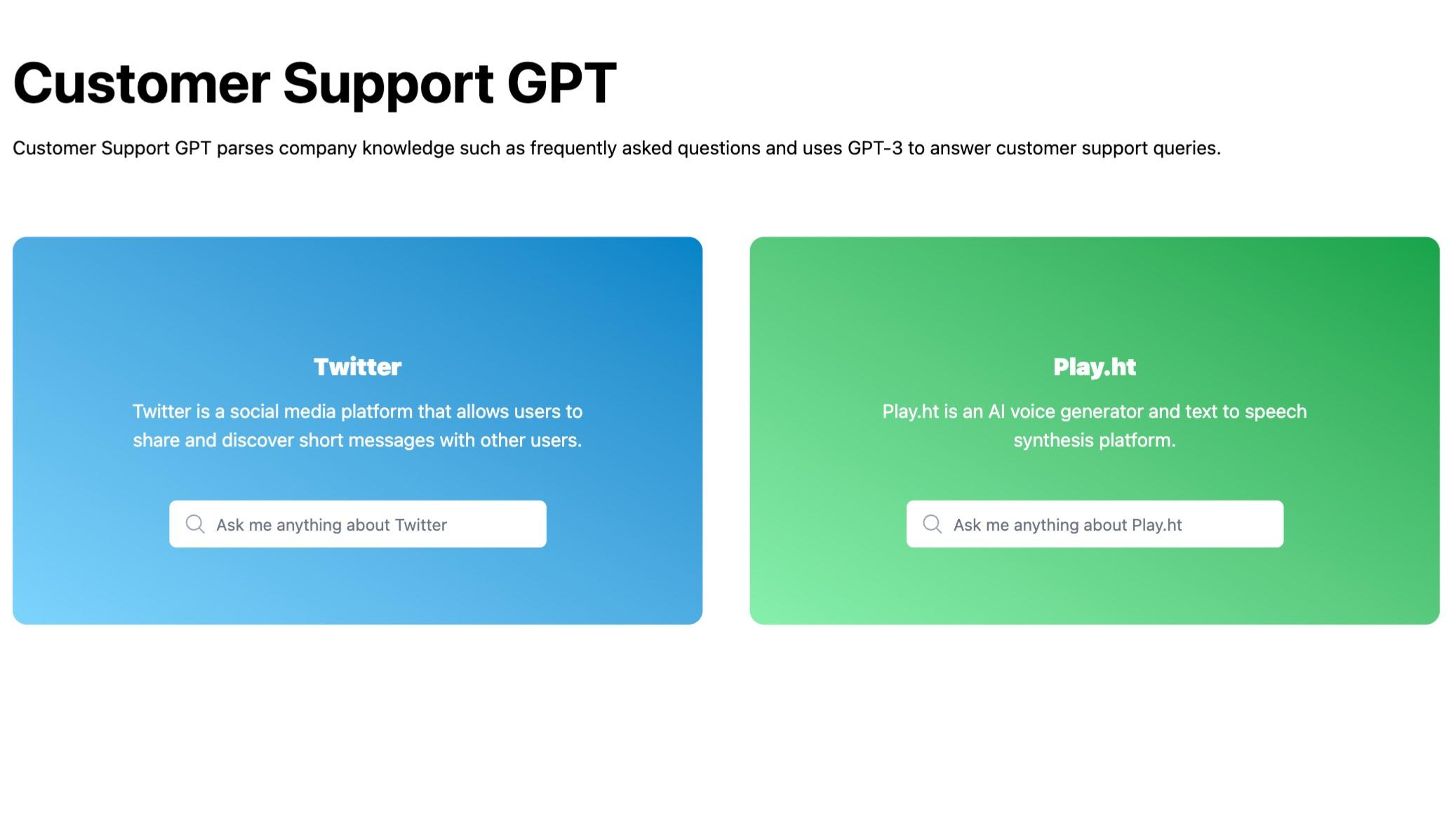 Customer Support GPT