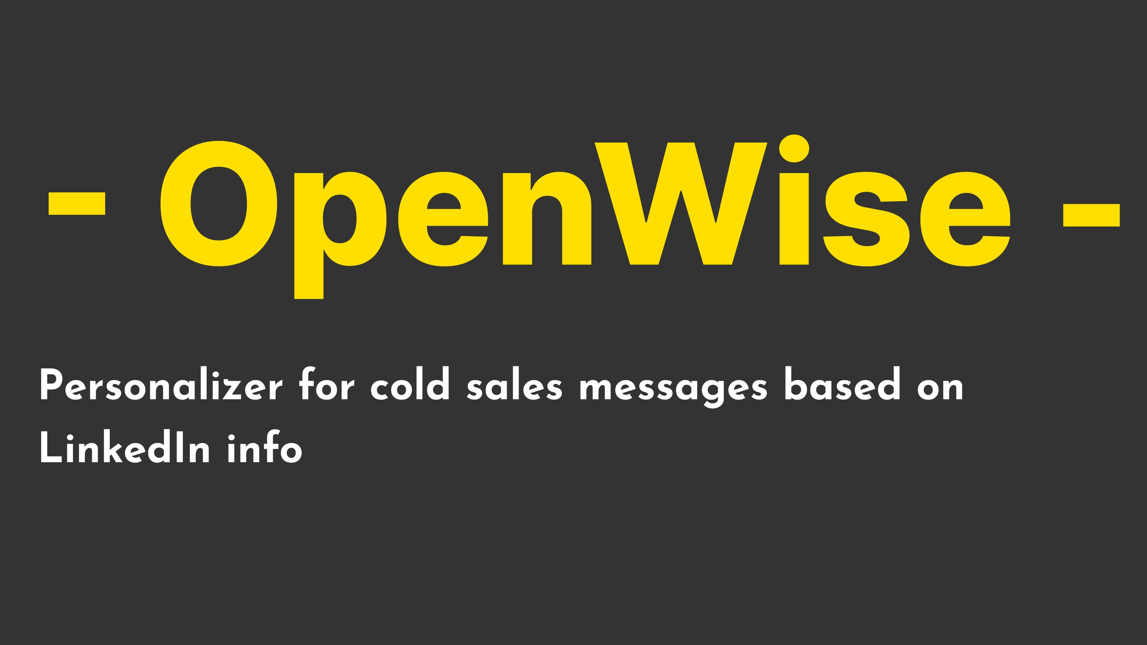 OpenWise
