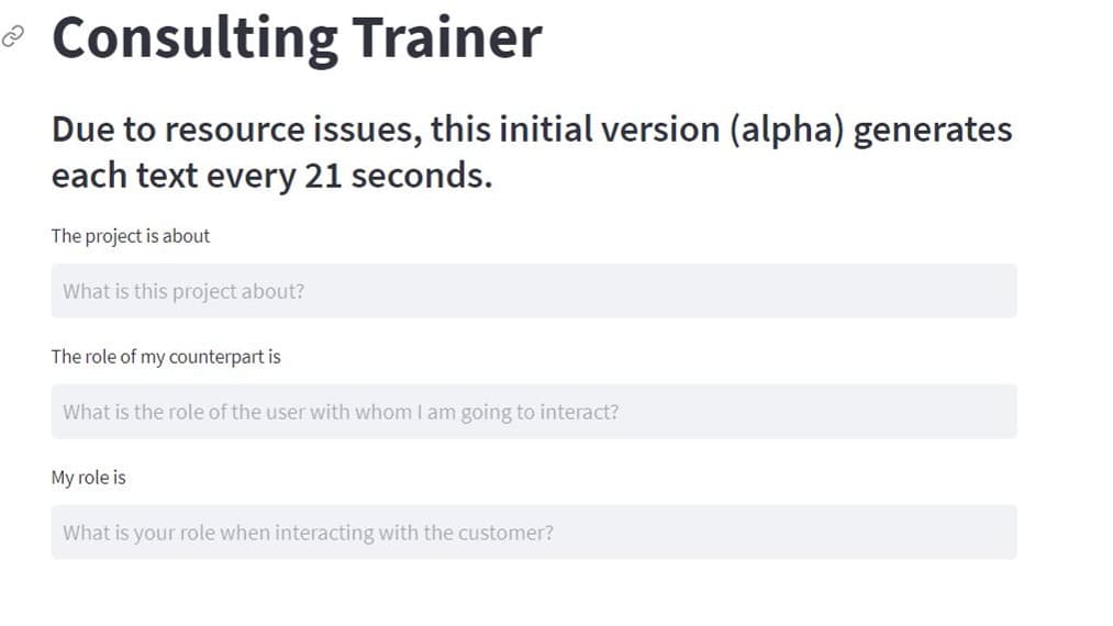 Consulting Trainer