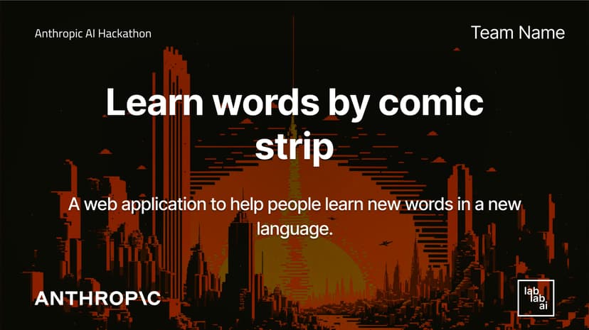 Learn words by comic strip