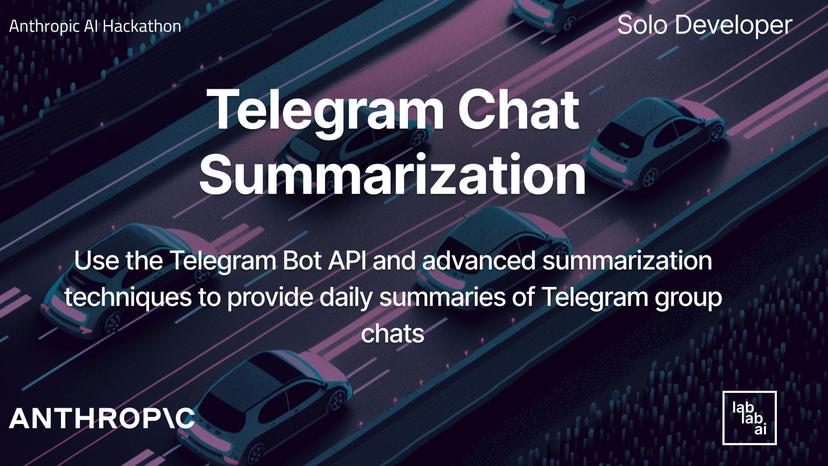 Telegram chat summarization