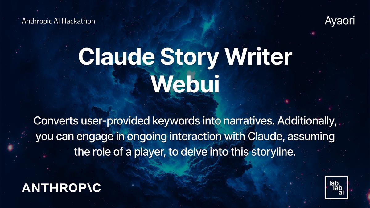 Claude Story Writer Webui