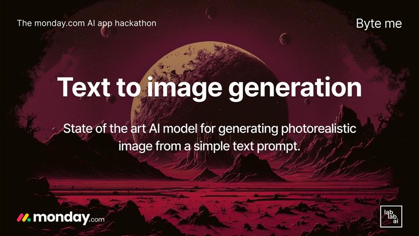 Text to image generation