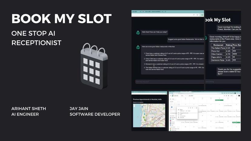 BookMySlot - A One-Stop AI Receptionist