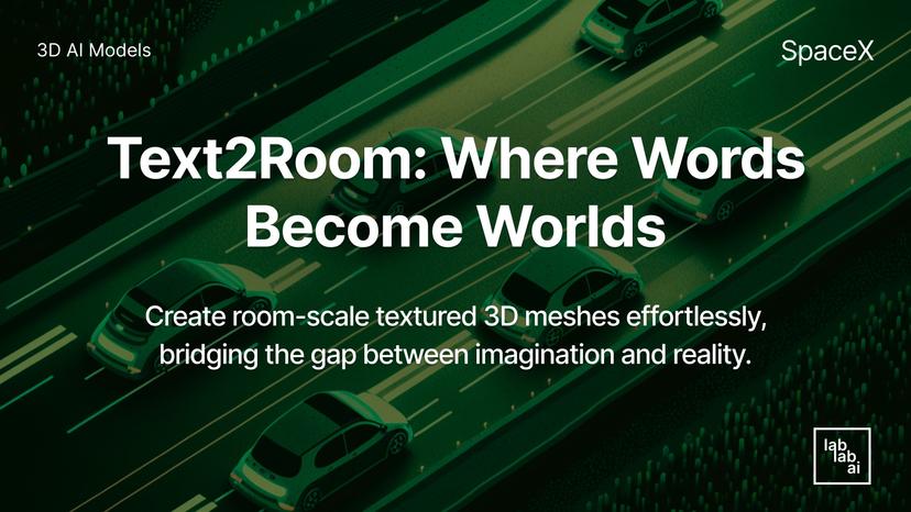 Text2Room Where Words Become Worlds