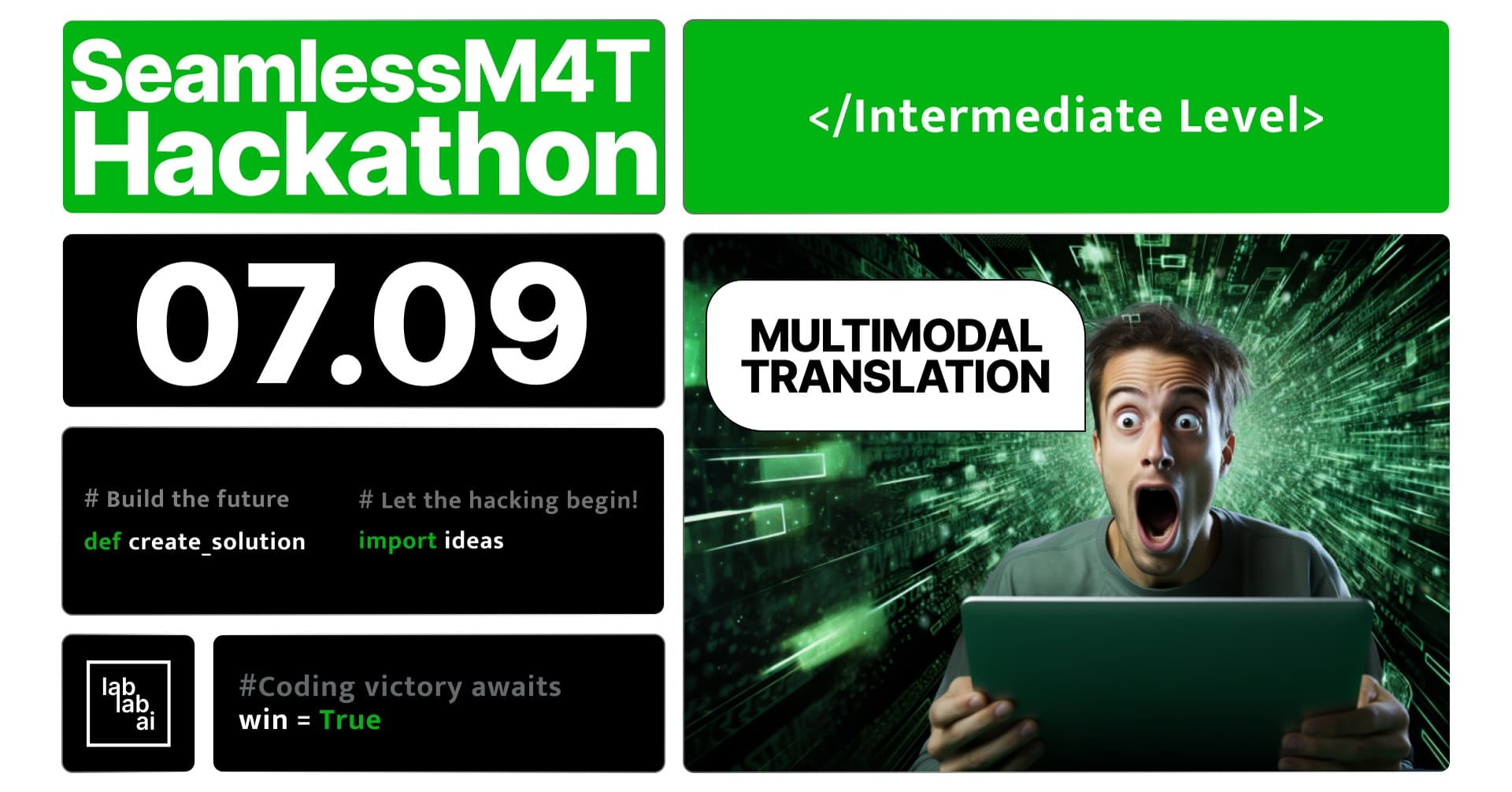 SeamlessM4T 24-hours Hackathon event thumbnail