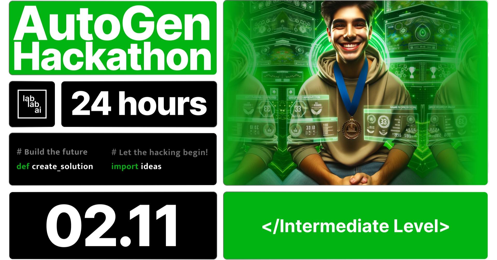 AutoGen 24-hours Hackathon image