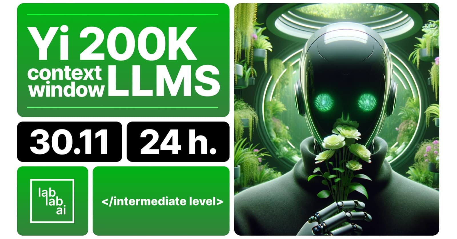 Yi 200k context window LLMs Hackathon event thumbnail