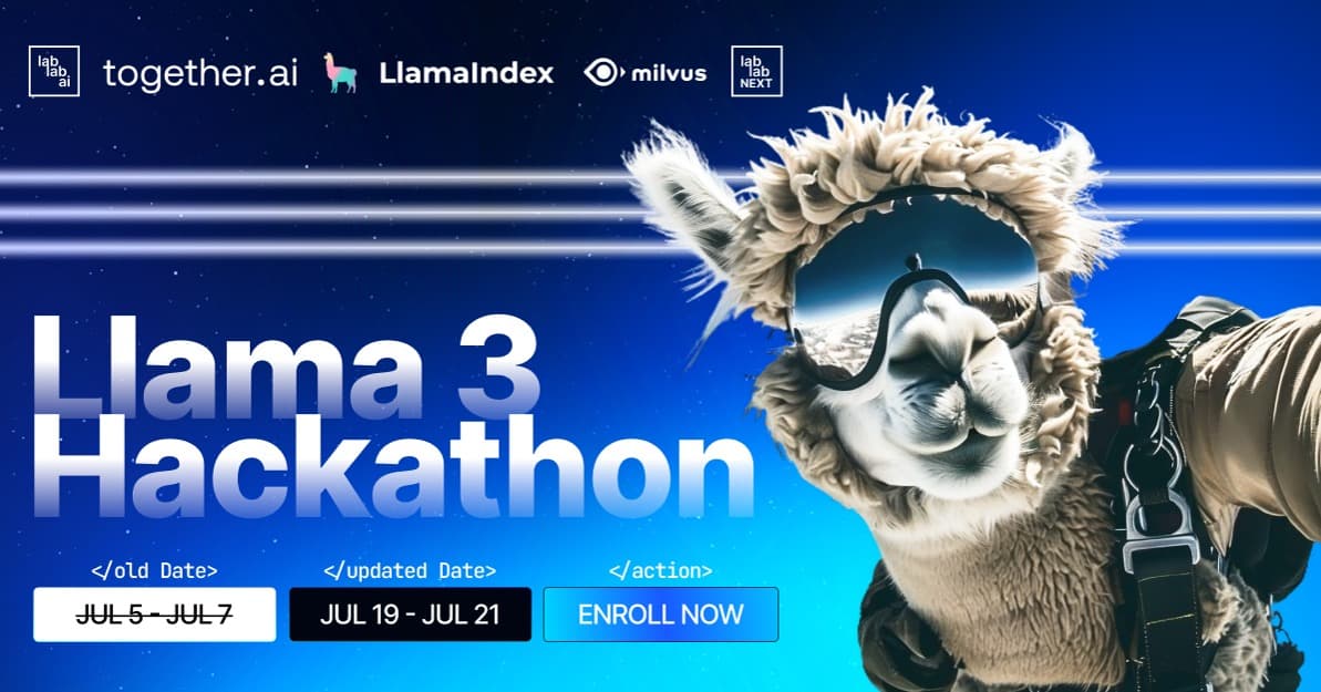 Llama 3 Hackathon event thumbnail