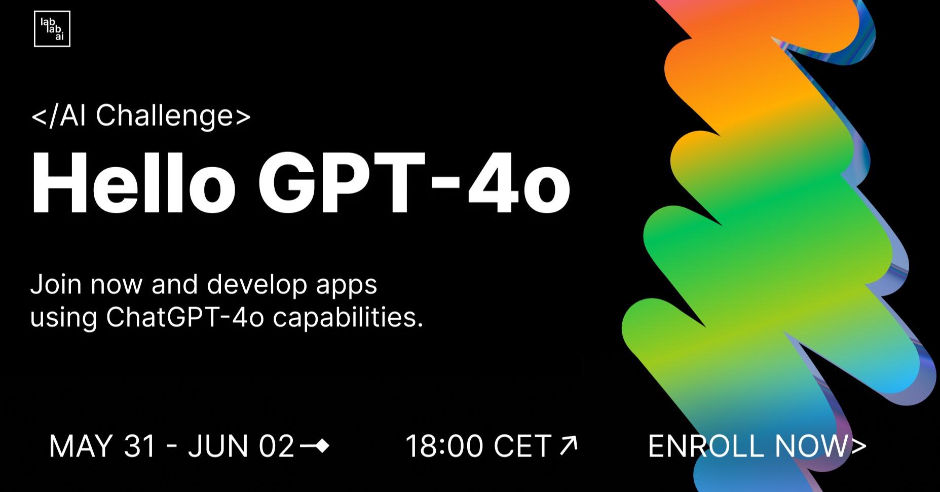 Hello GPT-4o AI Challenge event thumbnail