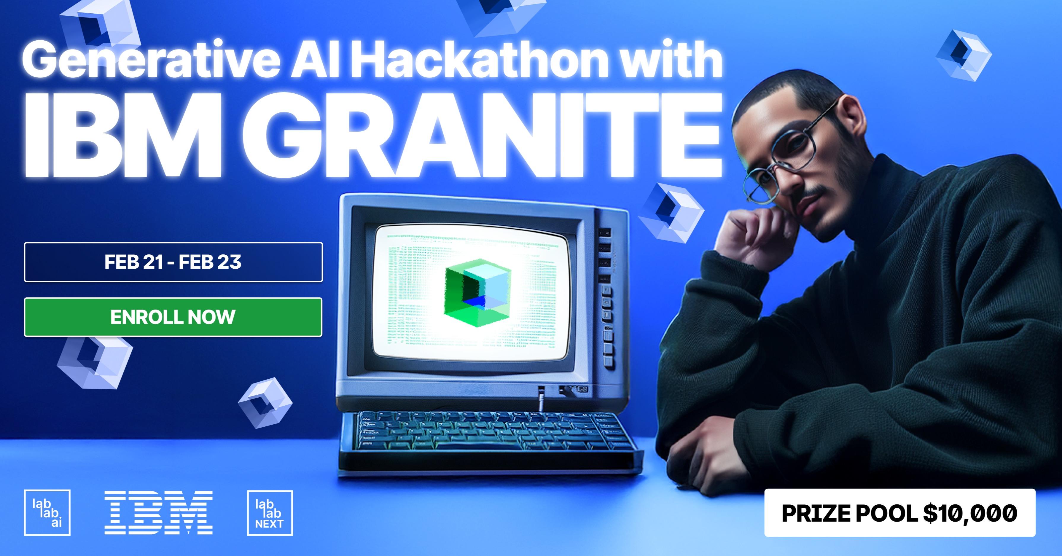 Generative AI Hackathon with IBM Granite event thumbnail