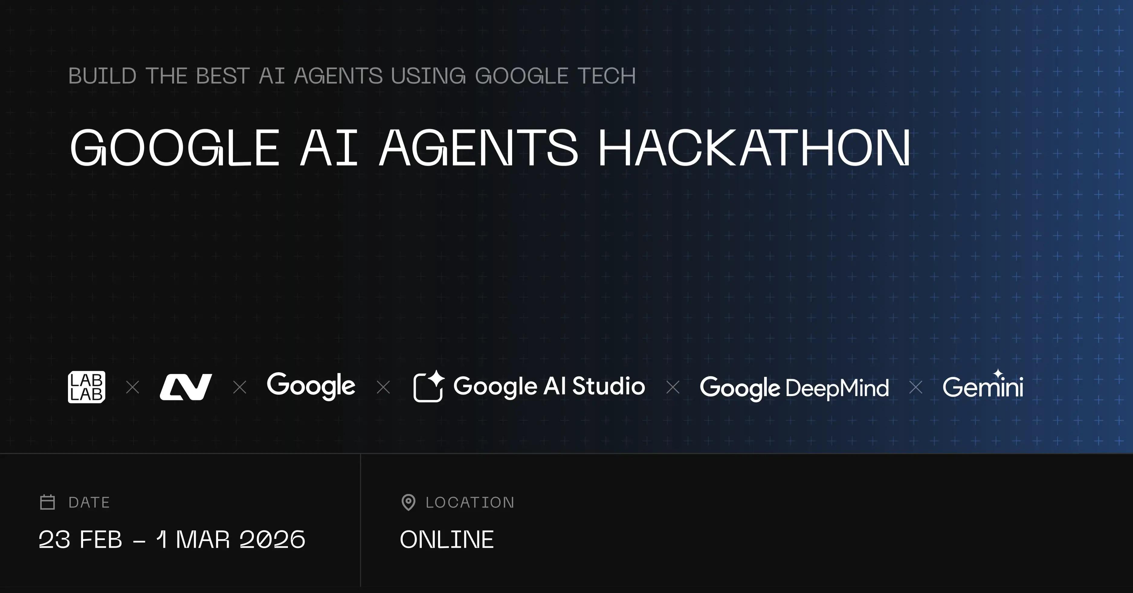 Google AI Agents Hackathon event thumbnail