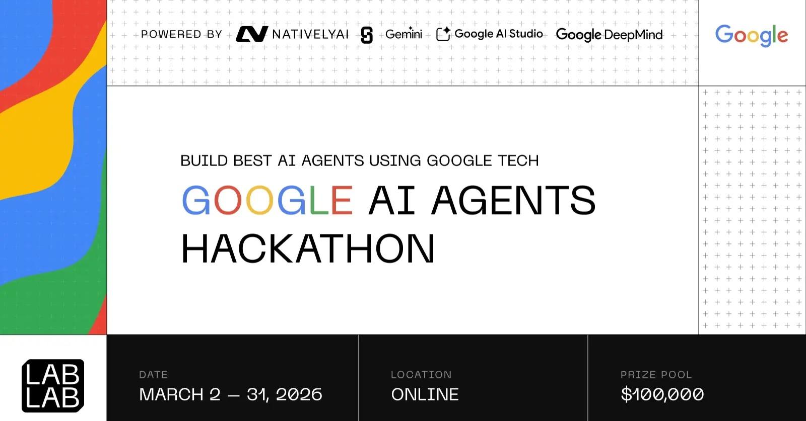 Google AI Agents Hackathon event thumbnail