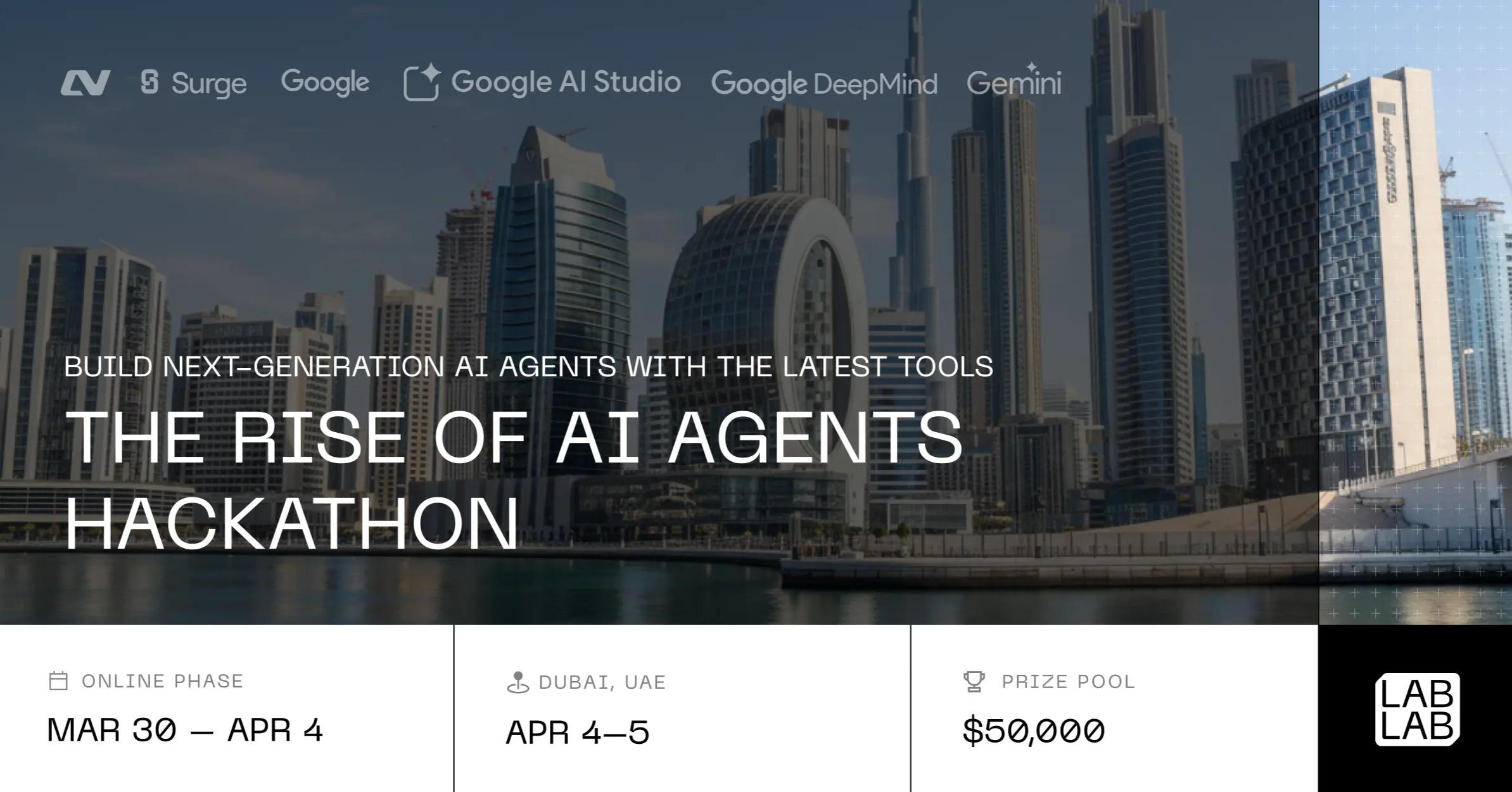 The Rise of AI Agents Hackathon event thumbnail