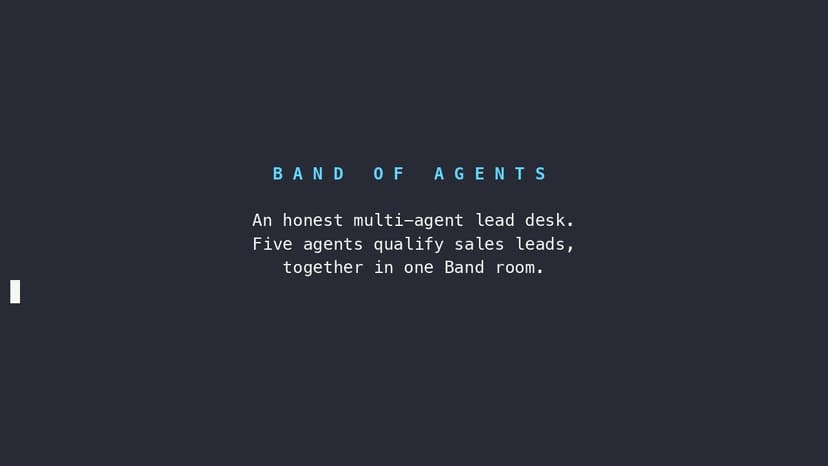 Band of Agents: an Honest Lead-Qualification Desk