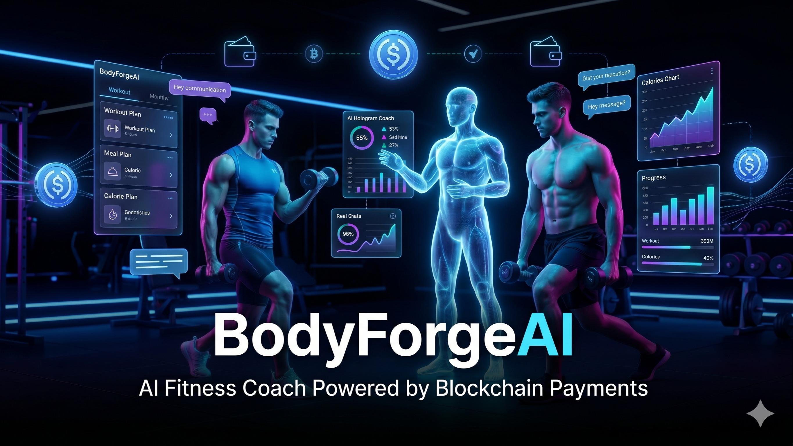 BodyForgeAI – AI Fitness Coach & Blockchain Pay