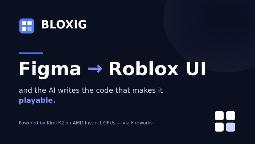 Bloxig - AI That Makes Roblox UIs Playable