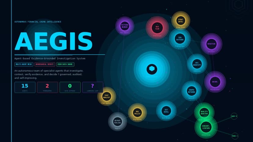AEGIS: Autonomous Financial-Crime Investigation