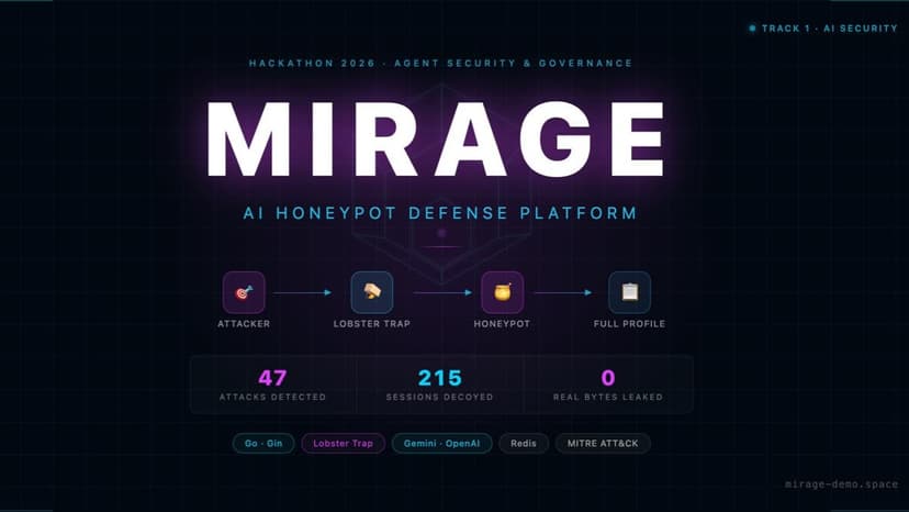 MIRAGE — AI Honeypot Defense for LLM Agents