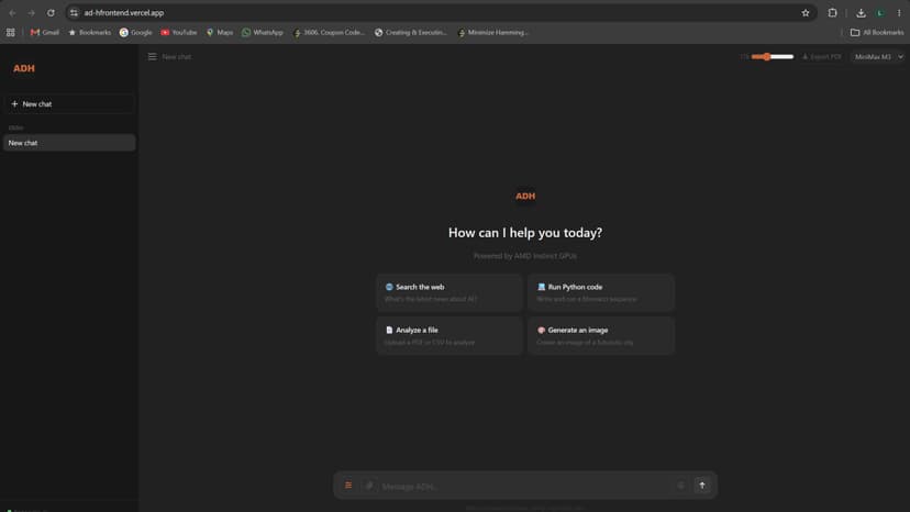 ADH Multi-Tool AI Chat Assistant