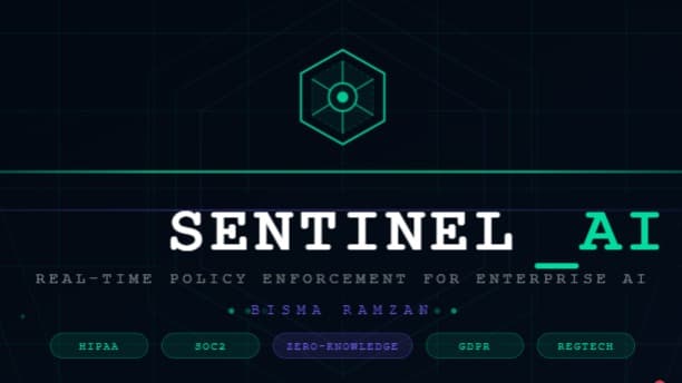 SentinelAI Zero-Knowledge Enterprise AI Compliance