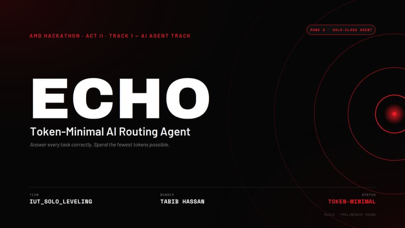 Echo: Token-Minimal AI Routing Agent