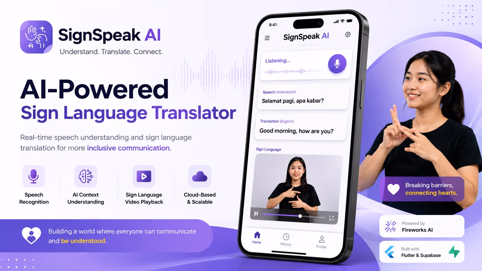 SignSpeak AI Real-Time AI Sign Language Translator