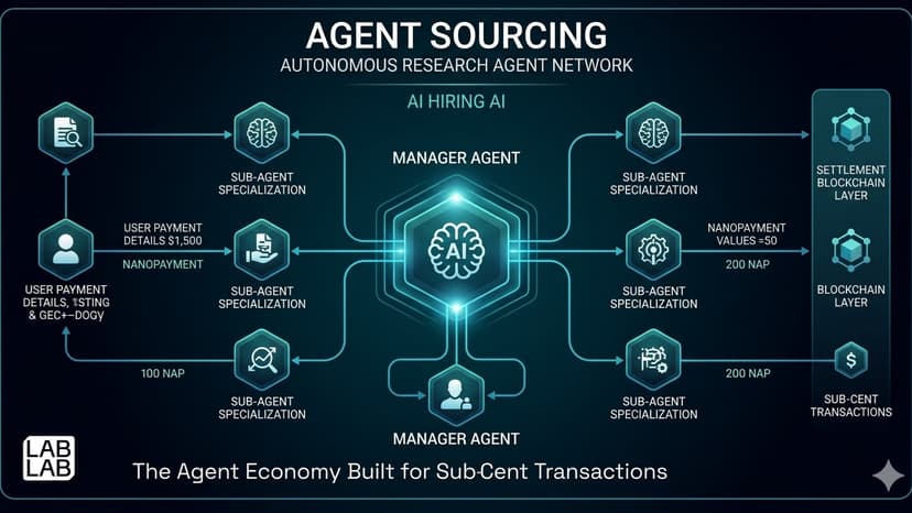 AgentSourcing: Autonomous AI Research Network