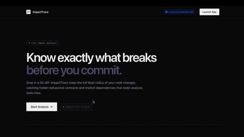 ImpactTrace: Pre-Commit AI Change Intelligence