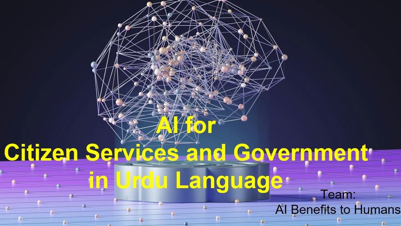 AI for Citizen Services and Government in Urdu
