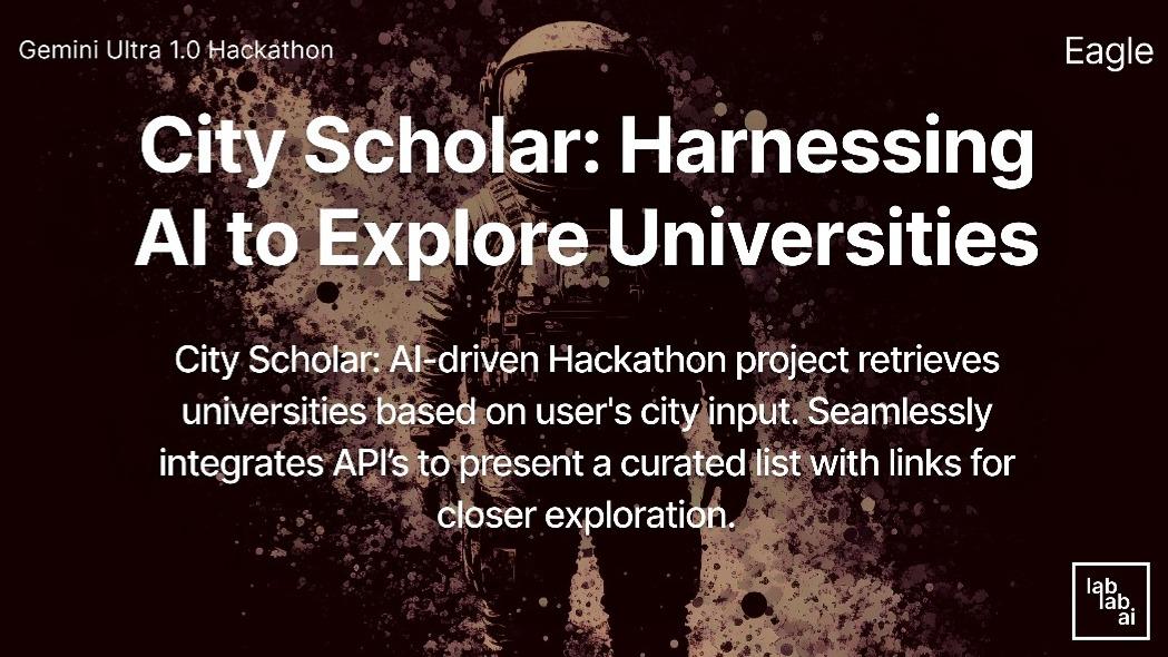 City Scholar Harnessing AI to Explore Universities