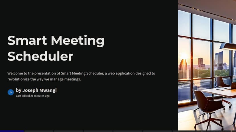 Smart Meeting Scheduler