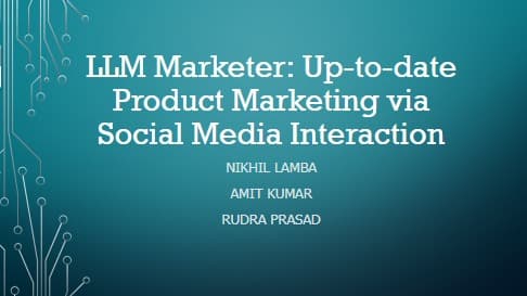 LLM Marketer Up-to-date Product Marketing