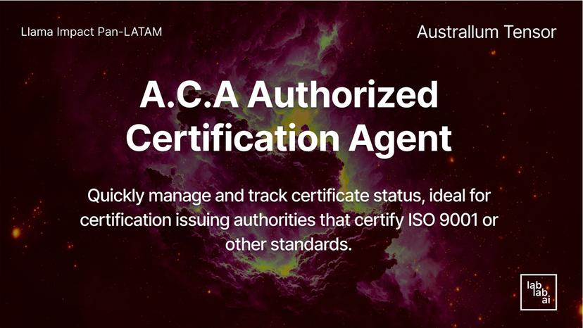 ACA Authorized Certification Agent