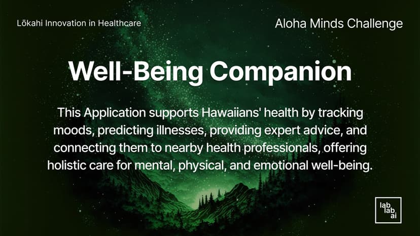 Well-being companion
