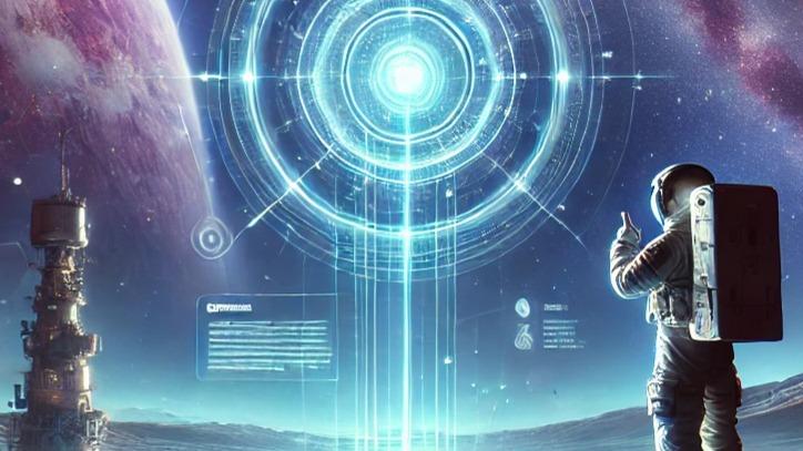 AI-Enhanced Deep Space Communication