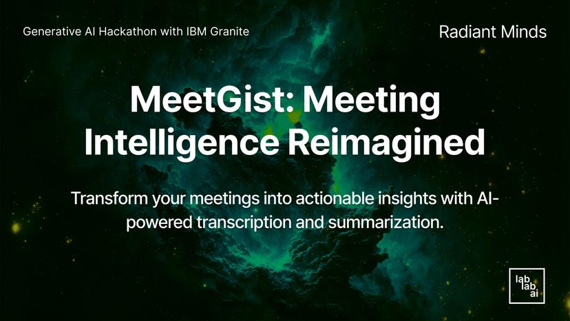 MeetGist AI-Powered Meeting Intelligence Platform