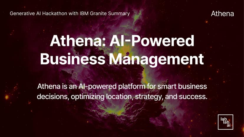 Athena AI-Powered Business Management