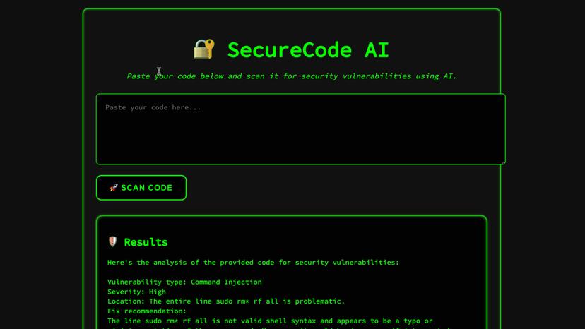 AI Code Security Scanner for Developers