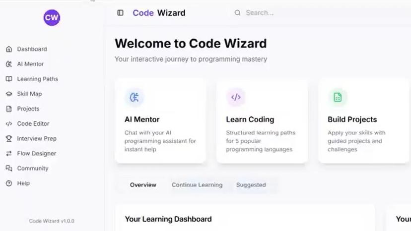 CodeWizard-AI Programming Language Learning App