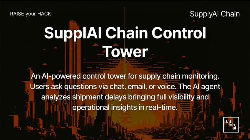 SupplAIChain - The Control Tower AI Agent