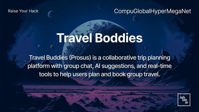TravelBuddies AI Group Trip Planning-Prosus