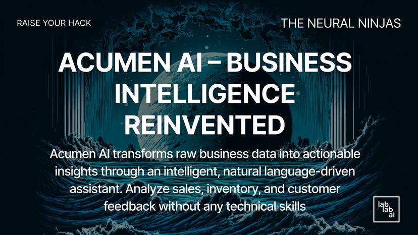 Acumen AI - Business Intelligence Reinvented